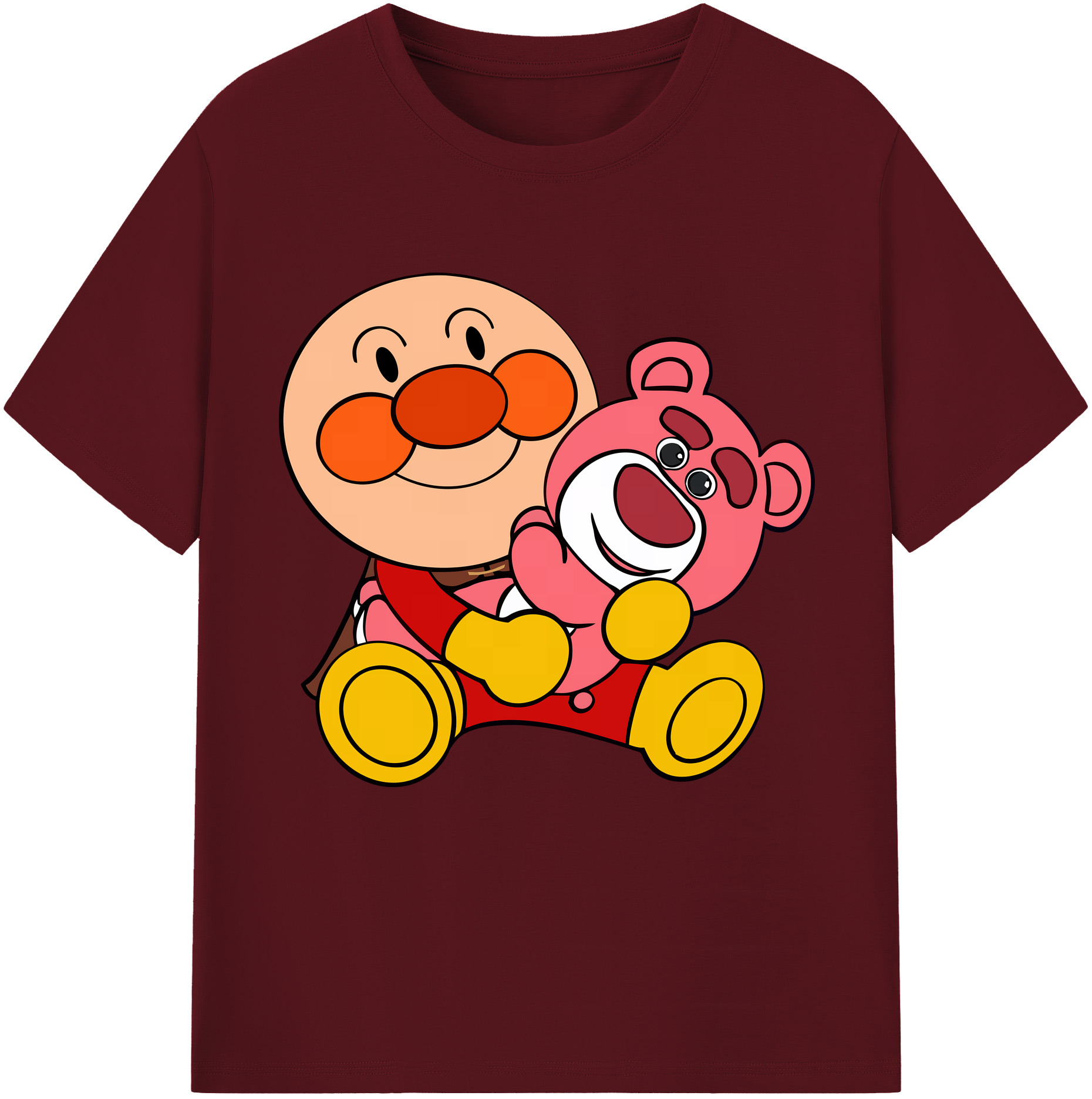 （画像用） アンパンマン Anpanman 綿100％半袖Tシャツ（フロントプリント）